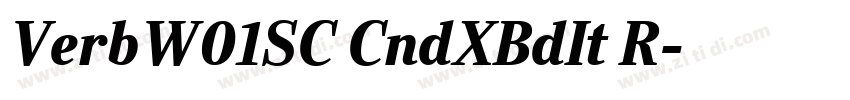 VerbW01SC CndXBdIt R字体转换